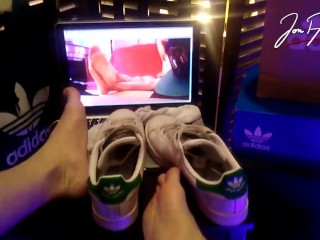 Twink Foot Fetish - Jon Arteen Is A Boy Who Loves Adidas Sneakers, Socks And Feet On Apple Laptop