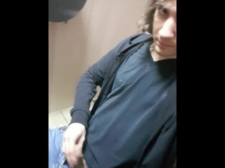 Long Haired Pal Wank Hither Teach Toilet