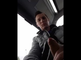 Polish Scally Young Man Wanking Handjob Broad In The Beam Bushwa Fro Bus