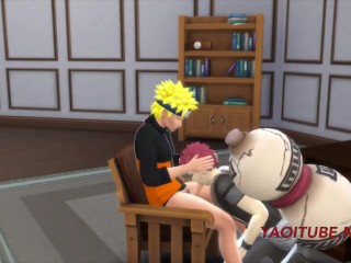 Naruto & Gaara Yaoi En Despacho De Hokage